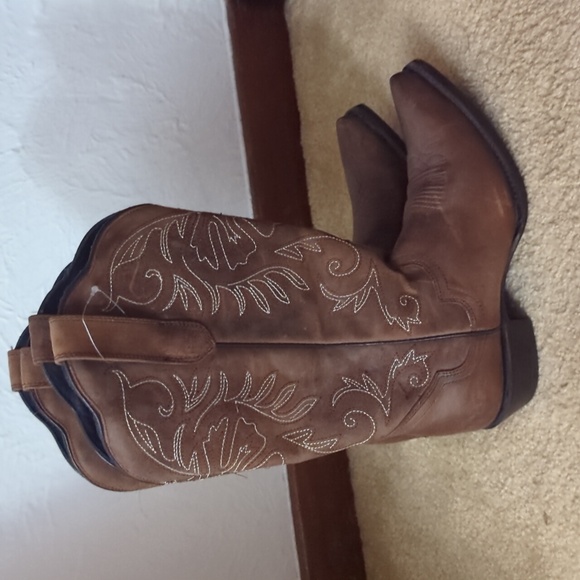 J.B Dillon Reserve Brown Western Cowgirl Festival Country Boots Size 8 - Picture 4 of 12